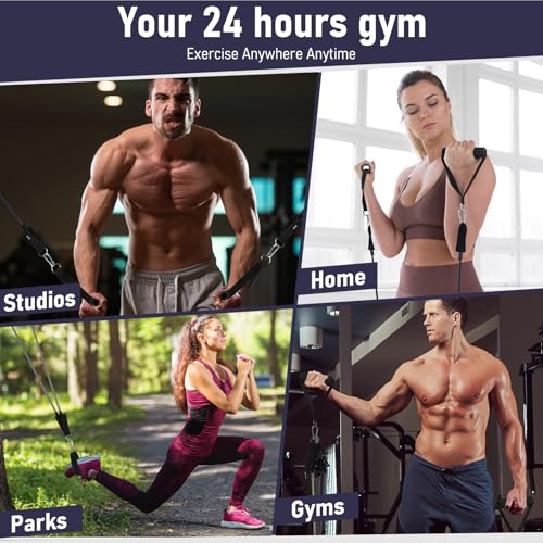 Gomas Elasticas Musculacion, Elasticos Fitness Musculacion con 5 Diferentes Niveles Gomas Bandas Elasticas para Gimnasio en Casa Yoga, Gris - imagen 6