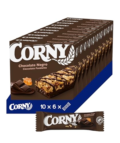 Corny - Barritas de Cereales con Chocolate Negro. 10 estuches con 6 barritas 10x(6x23g)