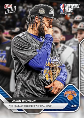 2025 Topps Now Jalen Brunson #321 2026 NBA Eastern Conference Finals MVP New York Knicks Basketball Card