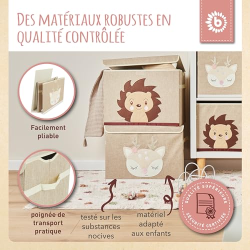 Coffre à jouets Bieco chevreuil Ella pour créer un cocon douillet
