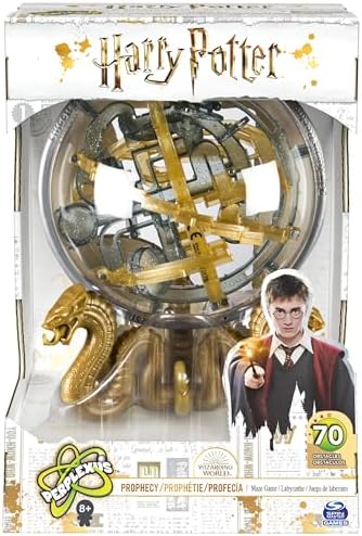 Spin Master Games Perplexus Harry Potter, 3D-Kugellabyrinth, ab 8 Jahren | 70 Hindernisse, 360° drehen, kippen & neigen, Fördert Konzentration, Fördert Geschicklichkeit, Kniffliger