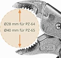 Gripzange (145mm) mit vertikalen Rillen für Gewinnung/Entfernen beschädigter Schrauben. ENGINEER PZ-64 Schnellspannmechanismus – Ansicht 5