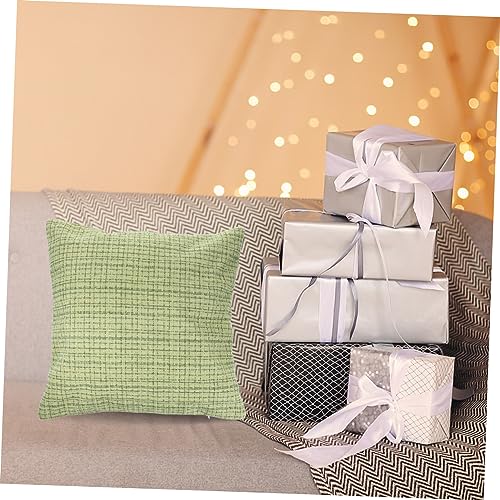 Funda de cojín verde para sofá y dormitorio en tamaño cuadrado decoración de salón 4