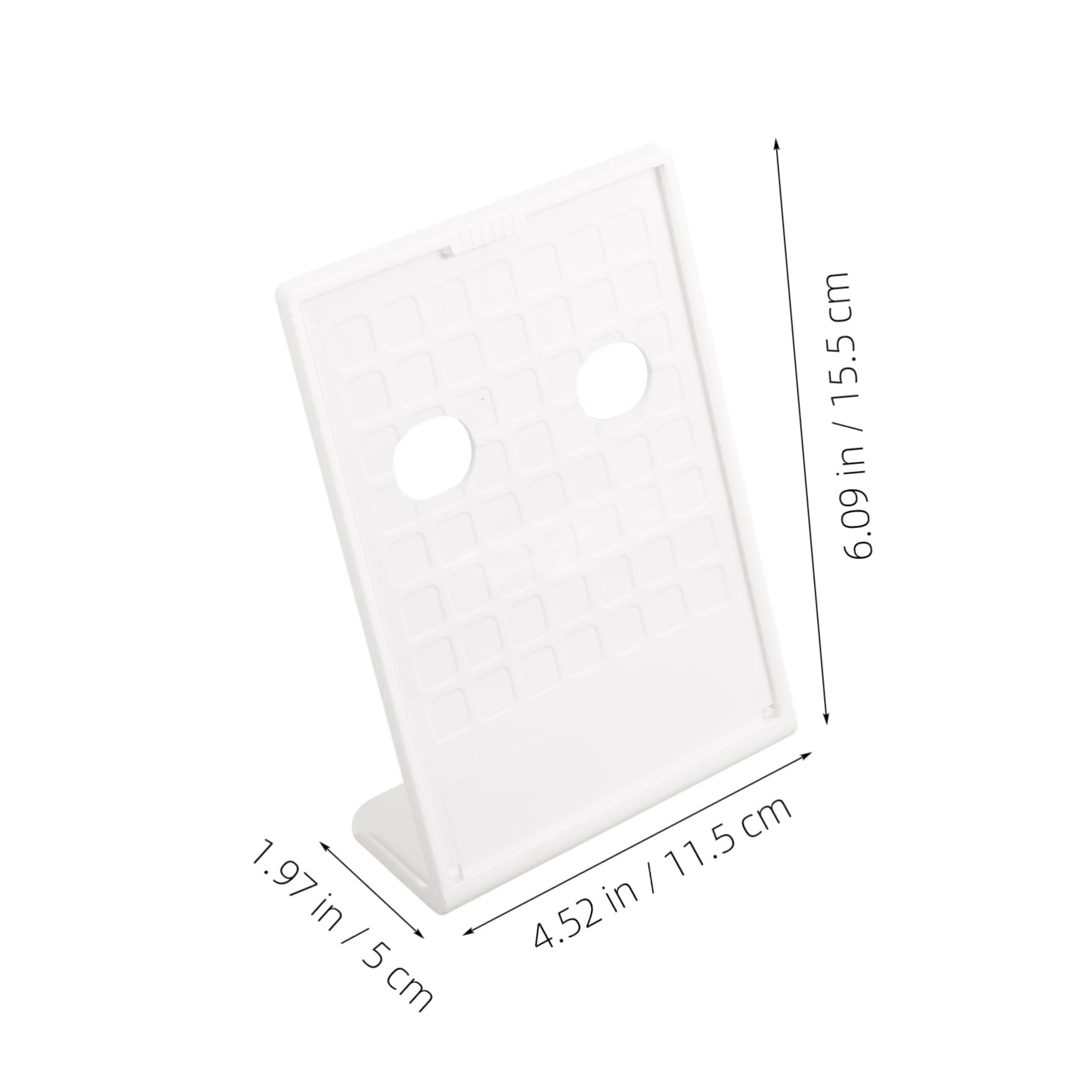 CIYODO A4 Menu Display Board Product Tag Table Display Stand Ticket Display Stand Table Sign Display Holder Slanted Rack for Tags Tabletop Holder Menu Holder Abs White