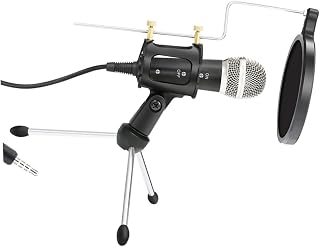 UKCOCO Suporte De Telefone Celular Para Microfone Profissional Para Tripé USB Microfone Preto Suporte De Telefone Para Transmissão Ao Selfie Ring Light Suporte De Telefone Para
