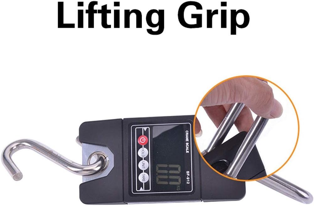 Electronic Scale - Detachable Hanging Luggage Scale, Led Diaplay & Tare Features Portable Industrial Digital Scales