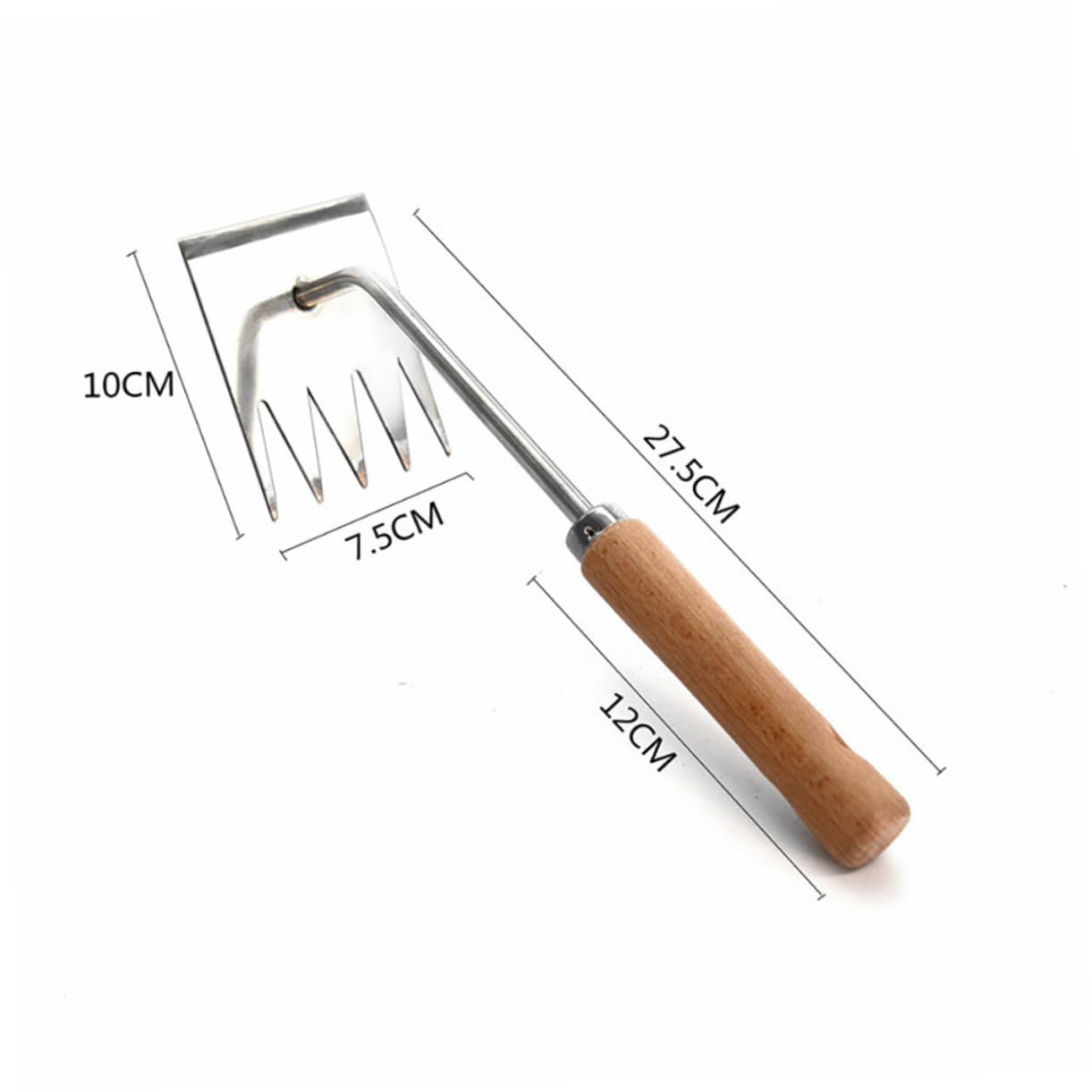 Yardwe 4 Stück Gartengeräte zum Unkrautjäten gartenwerkzeuge multi tools unkrautvernichter unkrautschreck Rechen Jäter Gras wieder Multifunktion garten unkraut entfernen Rostfreier Stahl
