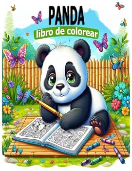 Paperback libro de colorear panda para niños: Libro de colorear para niños: de 3 a 10 años (Spanish Edition) [Spanish] Book