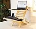 WOODCHES Adjustable Jumbo Wood Laptop Stand, Standing Desk Converter, Workstation Deskstand, Handmade Birch Plywood Tabletop, Home Office