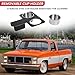 Cup Holder Compatible with 1973-1987 Chevy GMC C10 C20 C30 K10 K20 K30, Truck Removable Water Drink Holder Center Console Stainless Steels (Black)