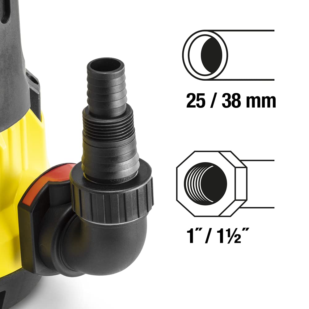 TROTEC Bomba sumergible de aguas residuales TWP 9000 ES Potente potencia de 900 W para bombear hasta 15.000 litros por hora