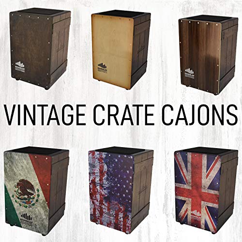 CNZ Audio Vintage Style Cajons (UK Flag)