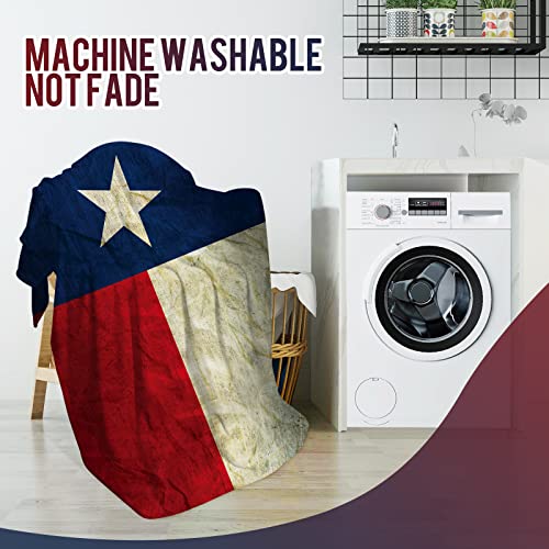 Levens Texas Flag Throw Blanket Gifts For Women Girls Boys, Retro Decor For Couch Bed Sofa Travelling Camping, Birthday Christmas Soft Cozy Lightweight Blankets For Kids Adults 50"X60" #TOP4