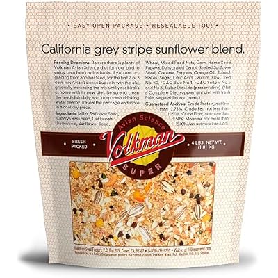 Volkman Avian Science Cockatiel with Sunflower Bird Food 4lb