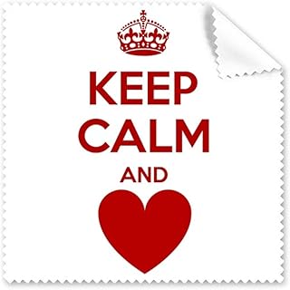 Quote Red Keep Calm and Love Cleaning Cloth Phone Screen Glasses Cleaner 5pcs