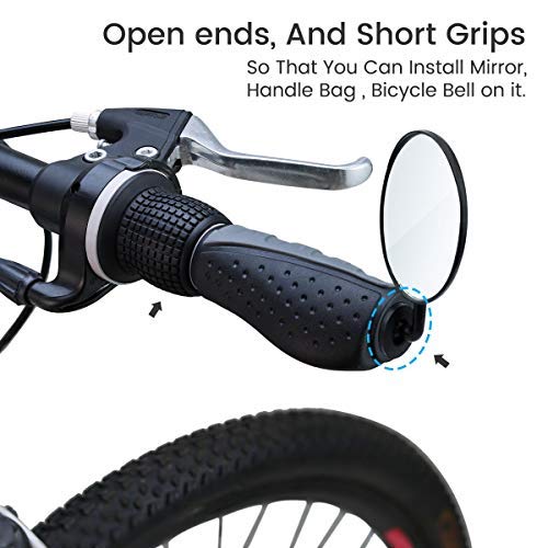 Prunus Bike Handlebar Grips, Rubber Ergonomic Antislip Bicycle Handlebar Grips, For Mtb Mountain Bmx (90Mm+130Mm) #TOP3