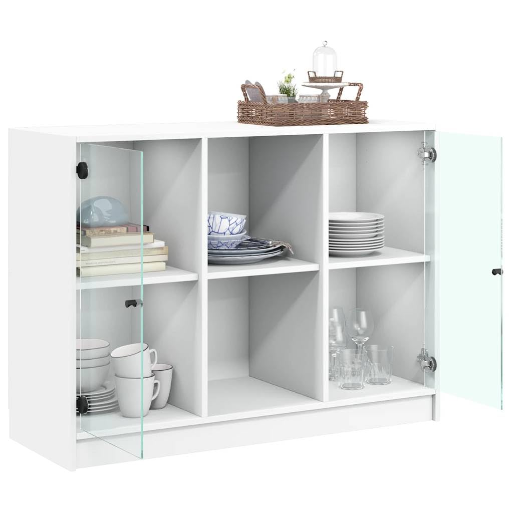 Credenza bianca, 102 x 37 x 75,5 cm, in legno