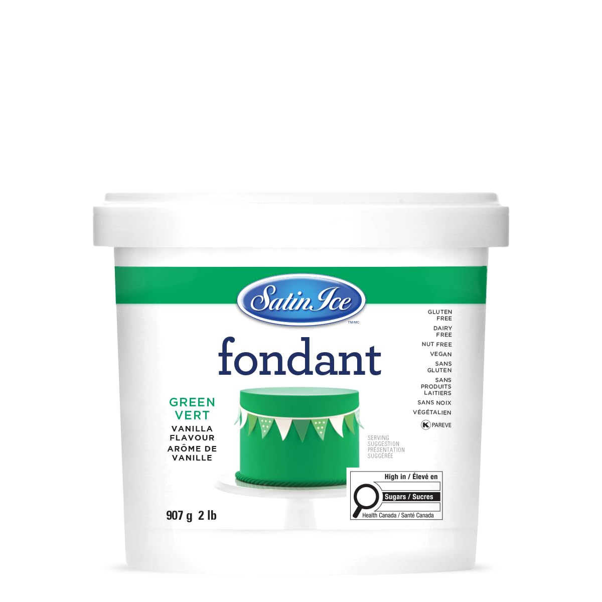 Satin Ice Black Fondant, Vanilla, 1 Kilogram — view 21