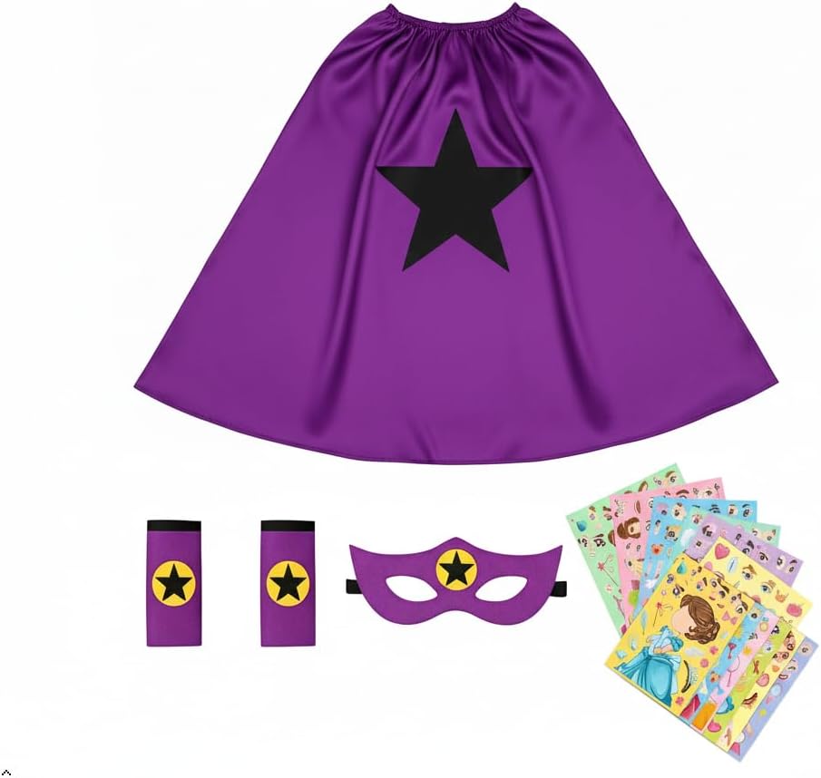 Superhero Capes and Masks for Kids - Satin Capes and Felt Masks for Boys