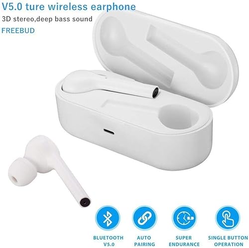 THE DISTANCE Auricolari Bluetooth Stereo con Cuffia Stereo TWT con Tecnologia Freebud Auricolari Color White THE DISTANCE Auricolari Bluetooth Stereo con Cuffia Stereo TWT con Tecnologia Freebud Auricolari Color White