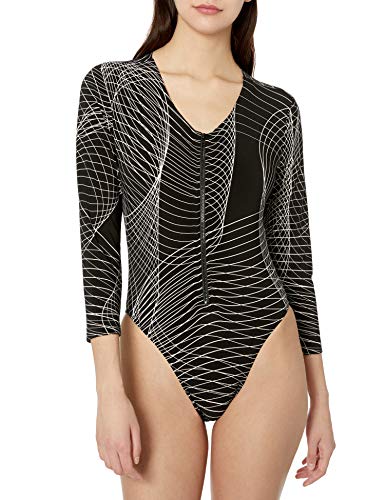 Norma Kamali Women's Rashguard, Electric Circus, S