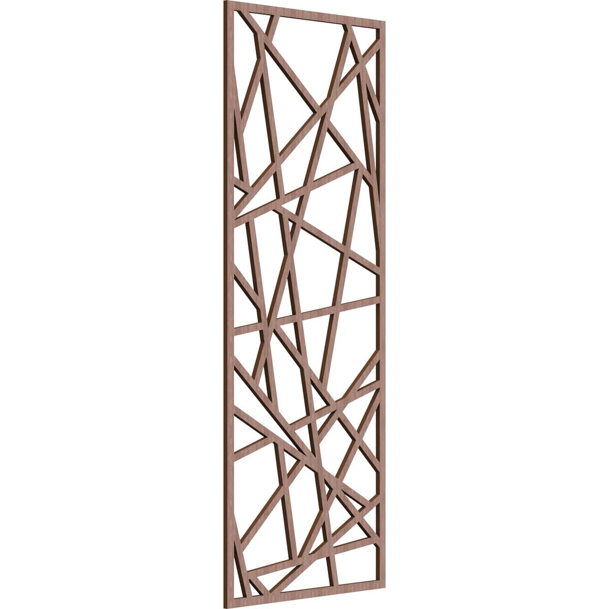 Conway Decorative Pierced Fretwork Wood Wall Panels, 21 3/8"W x 54 3/8"H x 3/8"T, Walnut