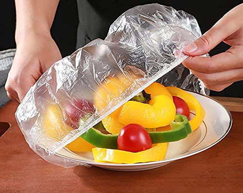 Fresh Keeping Bags 100Pcs, Bowl Covers Reusable Elastic Food Storage Covers Food Covers For Outside Stretch Bowl Dish Cover Universal Kitchen Wrap Seal Caps Famil #TOP6