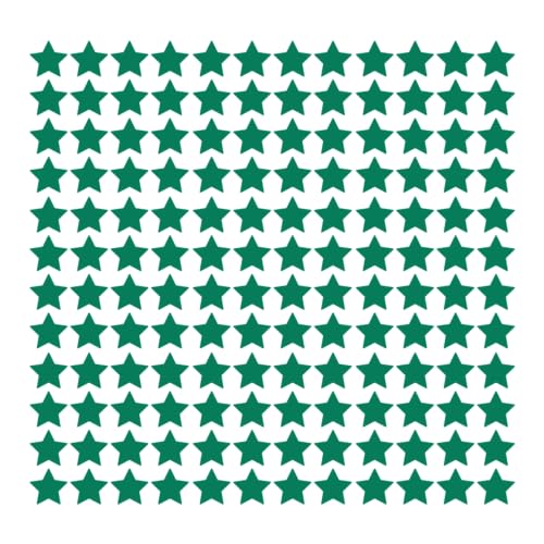 Durable Vinyl Star – Decals for Classroom Sensory Pathways, Isle Markers, and Line-up designations - Perfect for Floors Walls and Automobiles. - Green 2" x 2" (Pack of 144)