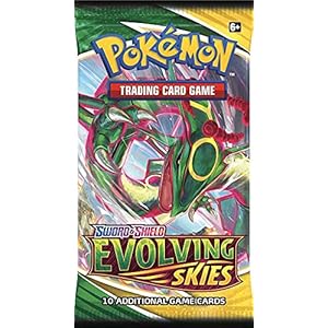 Pokemon TCG: Sword & Shield Evolving Skies Booster Pack (10 Cards)