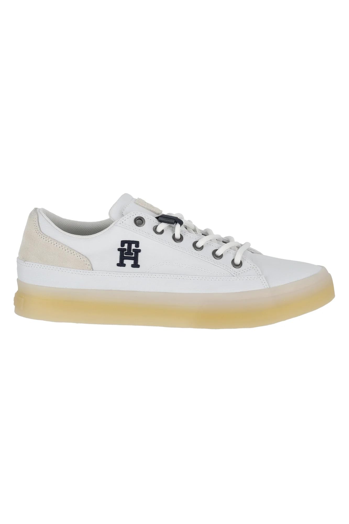 Tommy Hilfiger FM0FM04951/YBS - Zapatillas bajas para hombre, color blanco