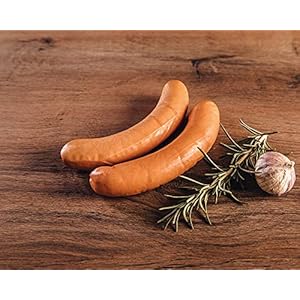 Buffelknker, bockworst van buffel, van mager buffelvlees, krachtige smaak en kruidig aroma, 240 g, 2 stuks à 120 g