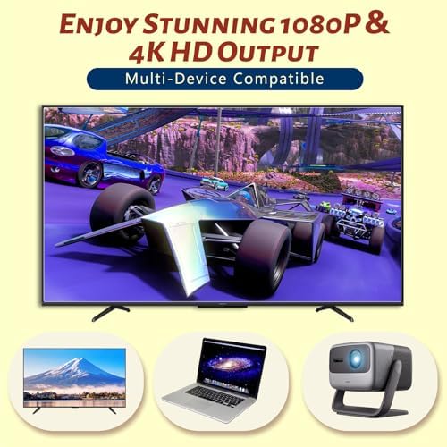 HRYYDS 2026 Retro Gaming Console Pro 4K HDMI with 40,000+ Built-in Classic Video Games - Plug & Play Game Stick for TV with 2 Wireless Controllers | 23 Emulator Support 54GB - 4