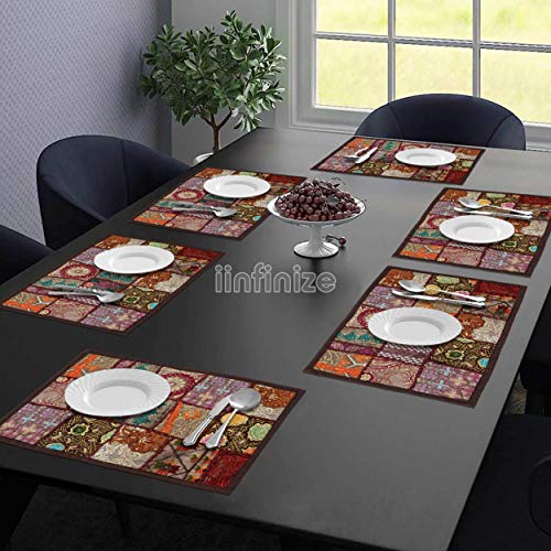 Tapis de bol rectangulaire patchwork pour protéger vos meubles de la chaleur - 5