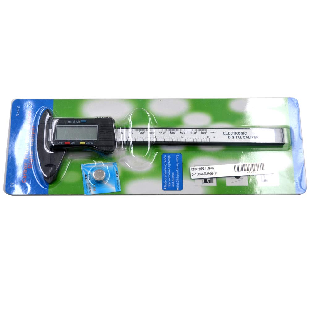 Pied à Coulisse électronique 0-150 Mm - écran LCD, Conversion Pouce/mm, Mesure Intérieure/extérieure/profondeur, étalonnage Zéro