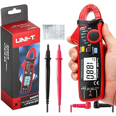 UNI-T UT210E Mini Digital Clamp Meter 100A AC DC Current Voltage True RMS Pliers Ammeter Resistance, Capacitance, Diode Tester Multimeter Cover