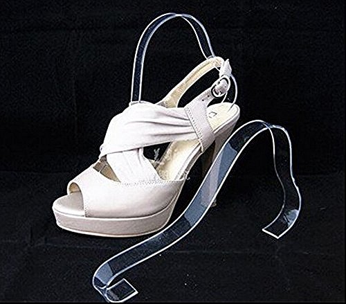 Soporte acrílico transparente para sandalias (6 unidades) miniatura 2