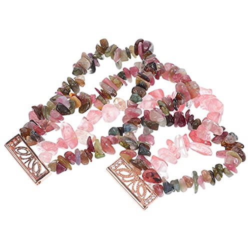 Agate Band Compatible for Fitbit Chakra Crystal Boho Beaded Replacement Lucky Gemstone