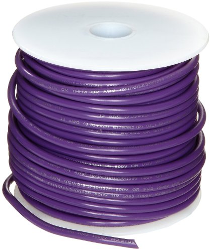 Arcor UL1015 Commercial Wire, Spooled, Violet, 18 AWG, 0.040" Diameter, 1000' Length