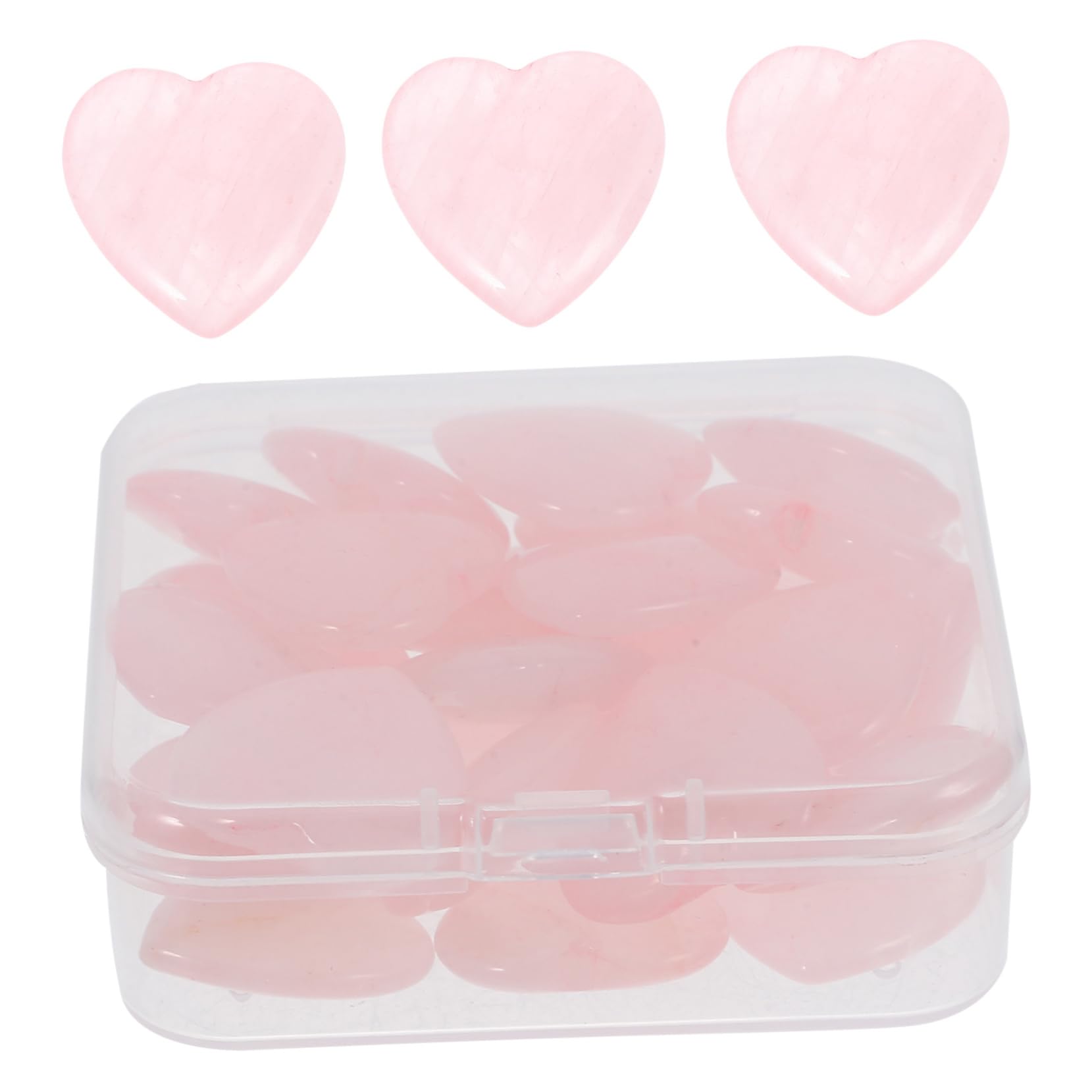Quartz naturels forme de cœur polis de qualité supérieure pour DIY - 8