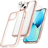 TAURI [3 in 1] Defender Designed for iPhone 13 Case 6.1 Inch, with 2 Pack Tempered Glass Screen Protector + 2 Pack Camera Lens Protector [Military Grade Protection] Shockproof Slim Thin