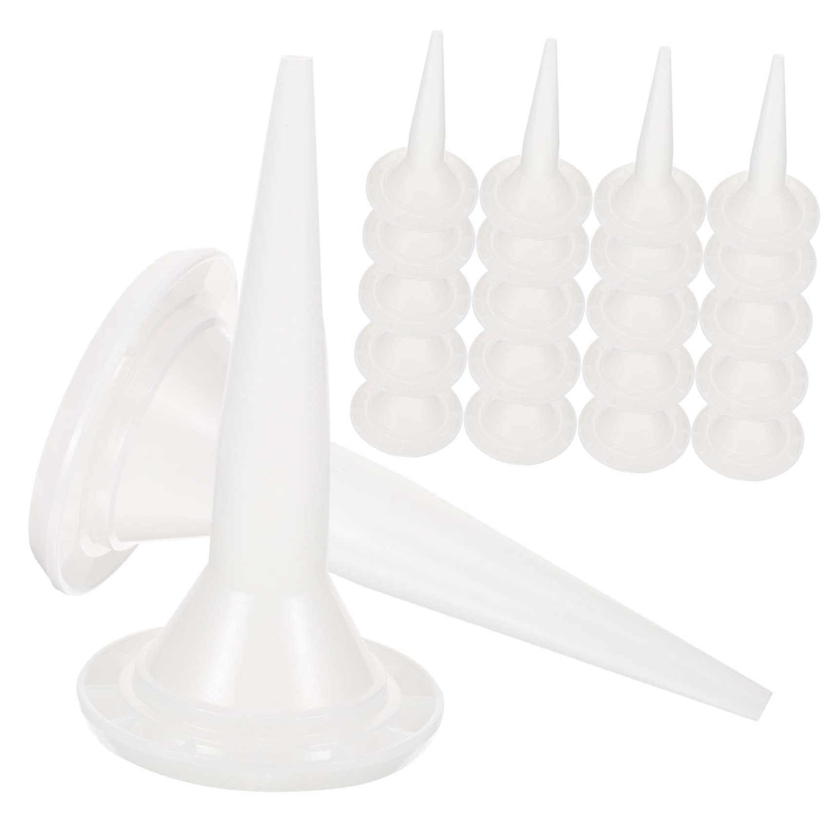 SEWACC Caulking Tips Set 50pcs for Caulking Applicator Caulk Extension Nozzle