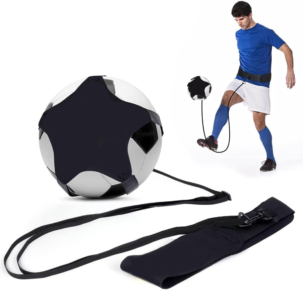 Football Trainer Kick Training Soccer Belt for Kids, Equipment for Kids Adults Fits All Ball Sizes | Soccer Ball Trainer for Juggling Dribbling Control | Children’s Football Training