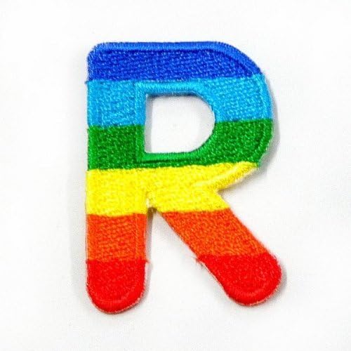 Amazon.com: Rainbow Alphabet Letter R patch Kids Learning School ABC ...