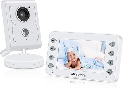 Mksutary Ecoute Bebe Sans Fil 4 3 Avec Appareil Photo Camera Pour Bebes Surveillance Avec Vox Vision Nocturne Surveillance De La Temperature Reveil Communication Bidirectionnelle Amazon Fr Bebe Et Puericulture