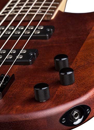 Dean Edge 1 6-String Bass Guitar, Vintage Mahogany
