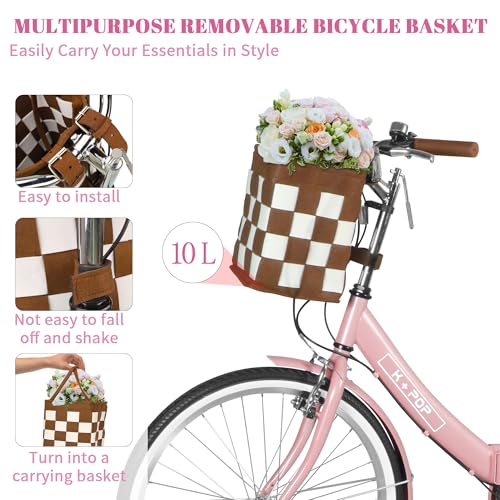 Foldable 26-Inch Beach Cruiser Bike for Women