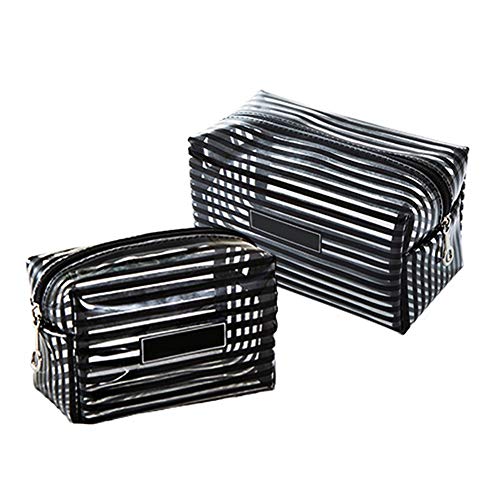 Ardentity - Trousse da Toilette per Uomini e Donne, in PVC Trasparente, Astuccio da Viaggio, Cosmetici, Impermeabile, da Viaggio, Grande capacità, Colorful, Large