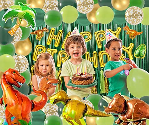 Dinosaur Green Balloons Balloon Garland Birthday Party Decorations Supplies, Boy Birthday Party Decorations, Safari Jungle Theme Dinosaur Decorations For Birthday Party Decorations #TOP5