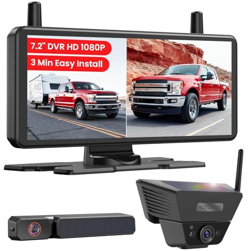 AUTO-VOX 2 Solar Wireless Backup Camera System:...