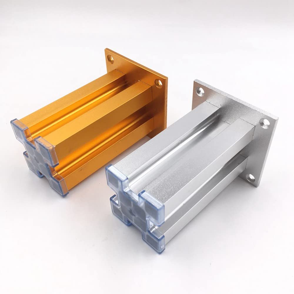 Patas metálicas para armarios, Muebles, de aleación de Aluminio, para sofá, sillón, Escritorio, con Capacidad de Carga de hasta 800 kg, 4 Unidades (Color: b, tamaño: 30 cm).